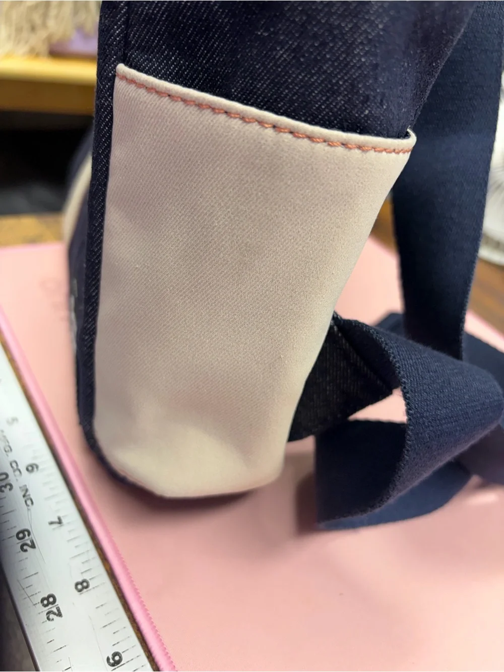 Jean Paul Gaultier Parfums denim backpack